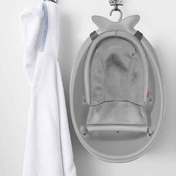 Skip Hop Infant Bath Tub 3-Stage Grow With Baby GREY NEW - Picture 3 of 6